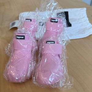 Wagwear Pink Dog Boots - Waterproof Paw Protectors new S